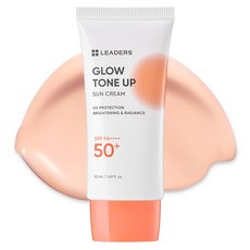 리더스 글로우 톤업 혼합자차 선크림 SPF50+ PA++++, 1개, 50ml