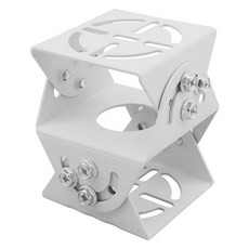 컴스 CCTV용 상하 좌우 각도조절 거치대 White, BF198