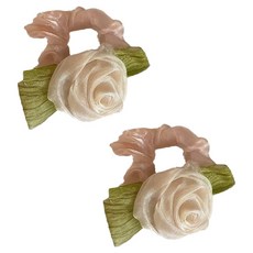 디멜디 장미꽃 헤어밴드 2p