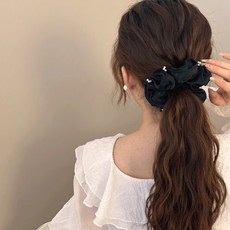 디멜디 여성용 진주 머리 곱창밴드