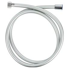 World Clean 防⽔垢PVC蓮蓬頭軟管, 銀色, 2m