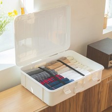 BLANC OBJET 行李箱式衣物收納箱組合, 1個, 白色