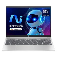 HP 2024 파빌리온 16 코어Ultra5, Natural silver, 512GB, 16GB, WIN11 Home, 16-af0059TU