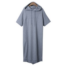 린다샵 미니요 뒷트임 후드 롱 반팔 원피스 cpops10205k52