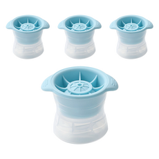 Anine's嗨棒高球威士忌冰塊模具, 4個, 藍色