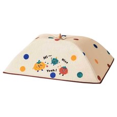 Maket Gamseong 方形圓點廚房餐桌罩, 1個