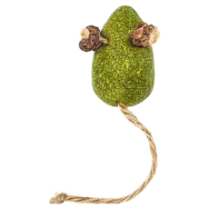 NATURAL MAGIC 自然魔法 貓薄荷老鼠麻繩尾 Set, 貓玩具, 1個, 綠色 + 咖啡色 + 米色