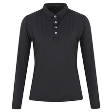 FERRA US 女款基本款彈性高爾夫長袖襯衫 ATS5FU5242