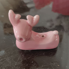 Toppia 舒適線香座 粉紅大角鹿 3mm, 混合色