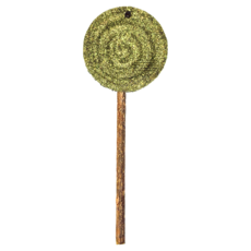 NATURAL MAGIC 自然魔法 貓薄荷棒棒堂, 15x6cm，含貓薄荷和木天蓼, 1支, 綠色 + 咖啡色