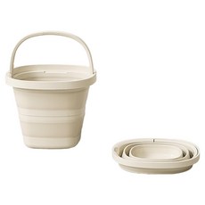 B2WIN 簡易洗碗槽 中號 5L, 奶油色, 1個