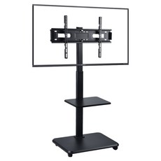 Life 可調節移動式液晶電視一體立架 26~70吋適用, TP02G消光黑, 1個