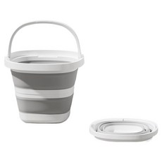 B2WIN 簡易洗碗槽 大號 10L, 白灰色, 1個