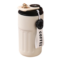 EDISH 智能顯溫316不鏽鋼咖啡杯, 450ml, 顏色隨機, 1個