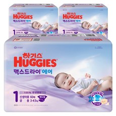 HUGGIES 好奇 Max Dry Air黏貼型尿布, 180片, 第1階段