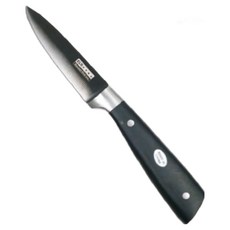 ELO 鈦塗層水果刀, 銀色(刀刃) + 黑色(握柄), 1個