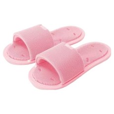 Mondspot 浴室矽膠洗腳吸附刷拖鞋 YN014, 1個, 粉紅色