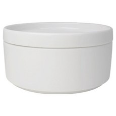 해피정 코리아 몽 블랑코 뚜껑 볼 그릇 캐니스터 L 460ml, 화이트, 1개