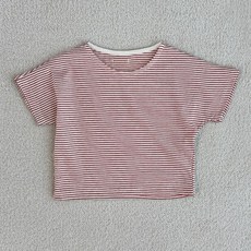 BEBENINE 兒童條紋寬鬆T恤
