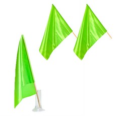 파티쇼 매스게임 응원 깃발 대형, 그린, 3개