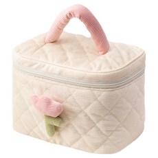 골드팡 골덴 튤립 화장품 기저귀 가방, 소프트 아이보리