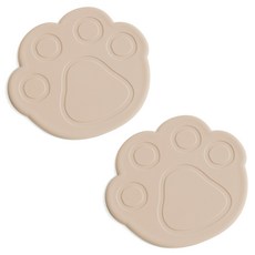 에이드엘 펀칭솔 실리콘 컵받침, 밀크티, 2개