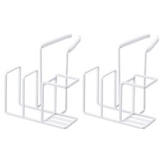 Maket Gamseong 水槽小物雙層置物架, 白色, 2個