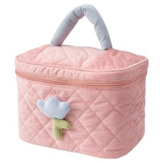골덴 튤립 화장품 기저귀 가방, 소프트 핑크