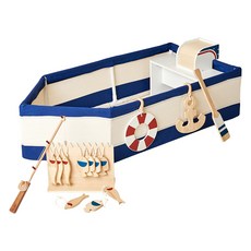 Ki&B 原木船釣魚遊戲組, 1套, 混合顏色