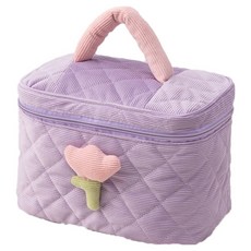 골덴 튤립 화장품 기저귀 가방, 소프트 퍼플