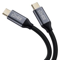 컴스 USB 3.1 Type C PD 고속충전 케이블 100W JA072, 1개