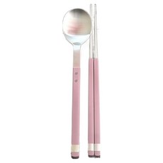 보겐 국내생산 스퀘어 솔렌 커트러리 한식 수저 1인세트, 모브, 1세트, 숟가락 +  젓가락