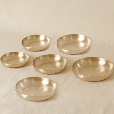 Nothyang Bangjja Yugi 圓形小菜碟 3件組, 2套, 金色