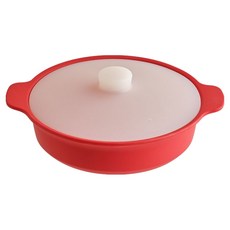 SiliPot 頂級矽膠扁平蒸架, 紅色, 1個