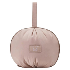 儀家生活館 柔軟緩衝 立體大開口球型旅行內衣褲收納包, 21 x 18 x 11cm, 桃杏色, 1個