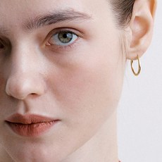 로아주 여성용 silver925 classic hoop earring m