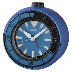 Seiko 精工 QHE207E 藍色 指針式 鬧鐘功能 桌鐘