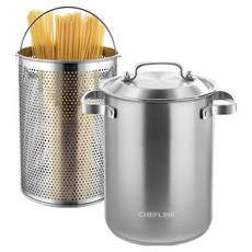 CHEFLINE 電磁爐用 304不鏽鋼 義大利麵鍋 4.3L CLHH-FP1A, 單一顏色, 17cm, 1個