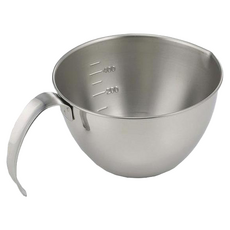 SHIMOMURA 下村 不銹鋼有把手計量杯/料理碗, 304不銹鋼材質 日本產, 18.8 x 13.3 x 7.7cm, 750ml, 1個