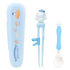 LiLFANT 兒童款The Stick Max筷子+湯匙+收納盒組, 1組, 勺子+筷子+箱子, 大耳狗