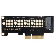 컴스 PCI-Express 변환 카드 컨버터 M.2 NVME SSD KEY M to PCI-E 4x 어댑터, TB724, 1개