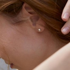 로아주 여성용 silver925 ball post earring 12mm