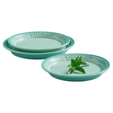 CorelleCoordinates Breezestone 盤子3入組, 176mm盤子2入 + 201mm盤子, 綠色, 1個