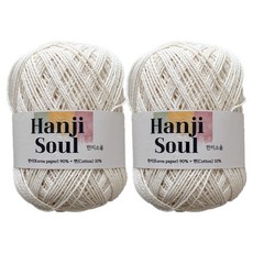 WoolClub Hanji Soul 韓紙90% 棉10% 編織線 50g, 2個, 701