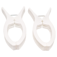 TOWA 東和產業 綿被夾 Set 2個 約8.2x2.4x15.7CM, 1組, 白色