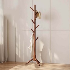 Elara現代立式衣架, 核桃