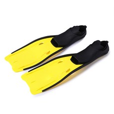 Elsso 輕裝潛水色彩線條雙蹼蛙鞋, 黃色