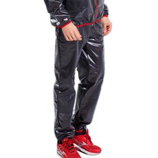 捷華 單售下褲分離式雨衣 防潑水 輕便 防中小雨 透氣, 黑色