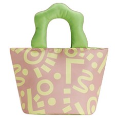 므뮤 霓虹野餐便當保溫保冷袋, 圖案粉紅色, 1個