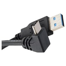컴스 A타입-C타입 USB 3 to 3.1 전면꺾임 케이블 NA537, 1m, 1개